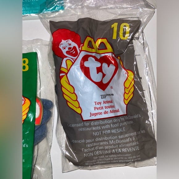 NWT TY Beanie Babies McDonald’s Happy Meal Toy Lot - Picture 7 of 8